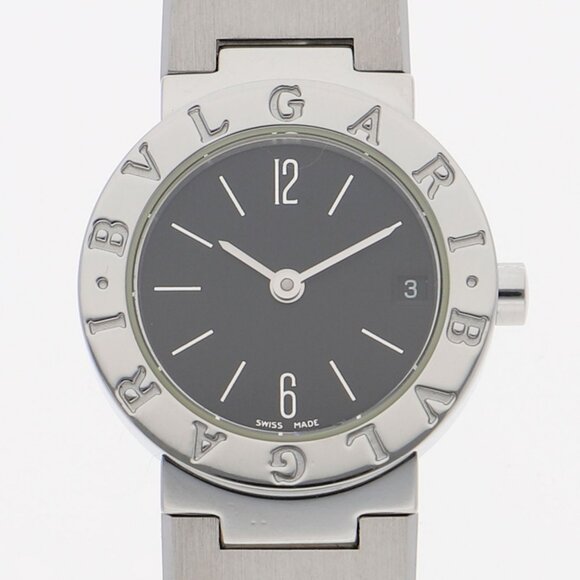 WATCH BVLGARI BB23Stainless Steel Bulgari Bulgari black SS QZ - Picture 1 of 7